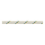 Cordage double tresse blanc avec temoin