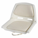 SiÃ¨ge Ã  dossier rabattable avec coussin blanc