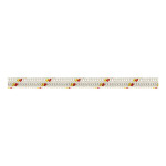 Cordage double tresse blanc avec temoin